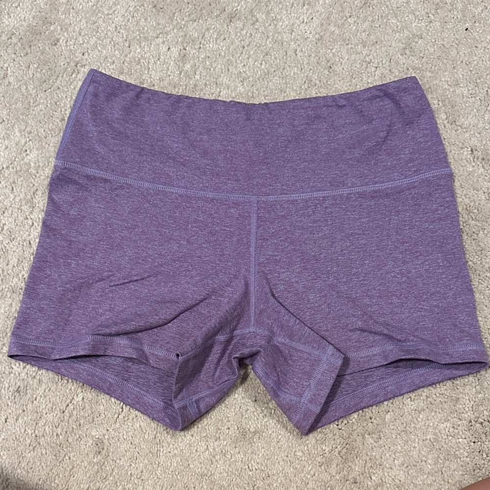 Fleo Women's Athletic Shorts in Heather Purple
